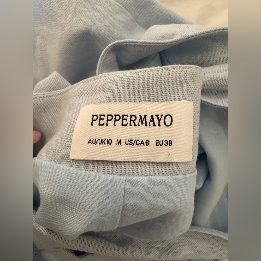Peppermayo light blue halter dress with tie in the back - Picture 5 of 5